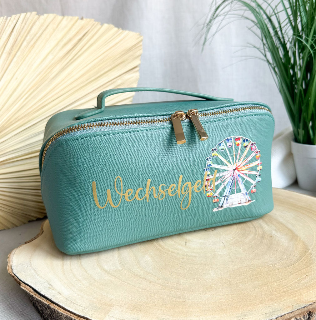Wechselgeldtasche | Leder | "Regenbogen Riesenrad"