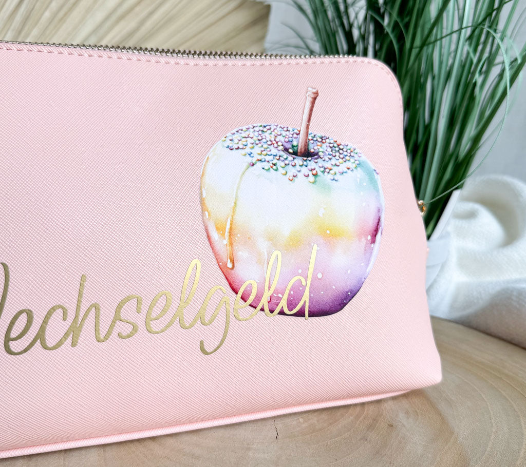 breite Geldtasche | Leder | "Liebesapfel"