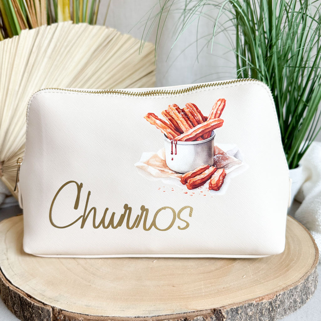 breite Geldtasche | Leder | "Churros"