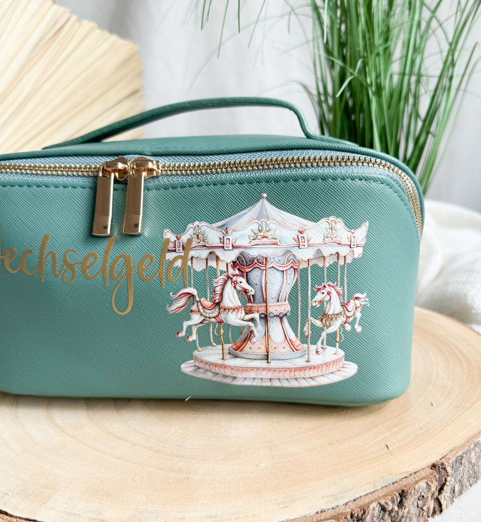 Wechselgeldtasche | Leder | "Karussell"