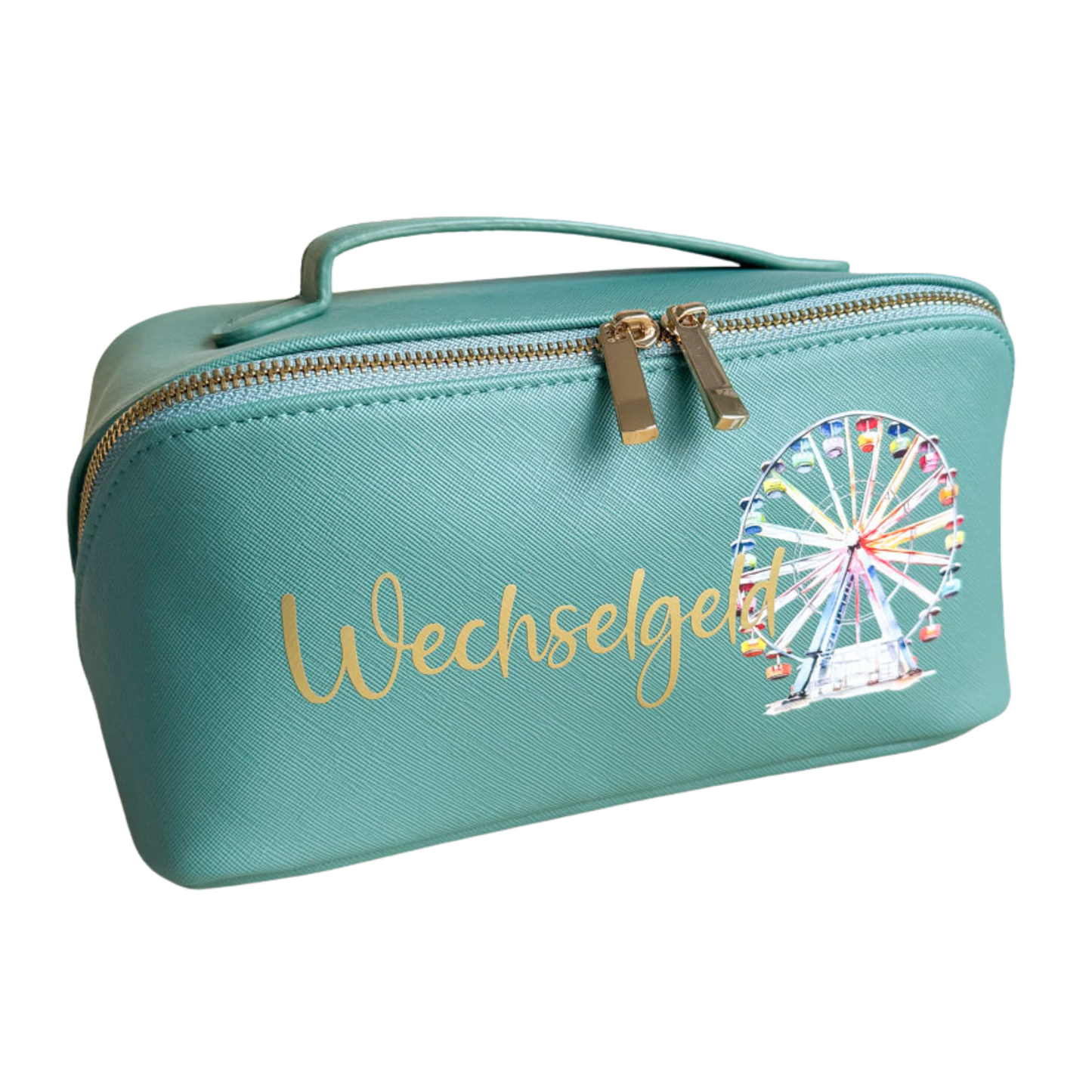 Wechselgeldtasche | Leder | "Regenbogen Riesenrad"