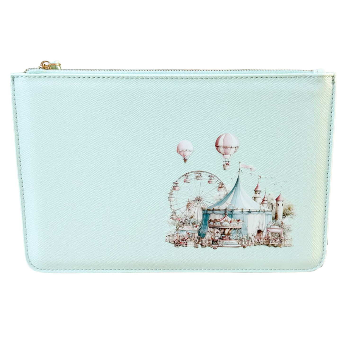 schmale Geldtasche | Leder | "Vintage Festplatz"