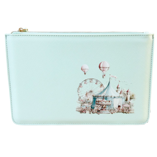 schmale Geldtasche | Leder | "Vintage Festplatz"