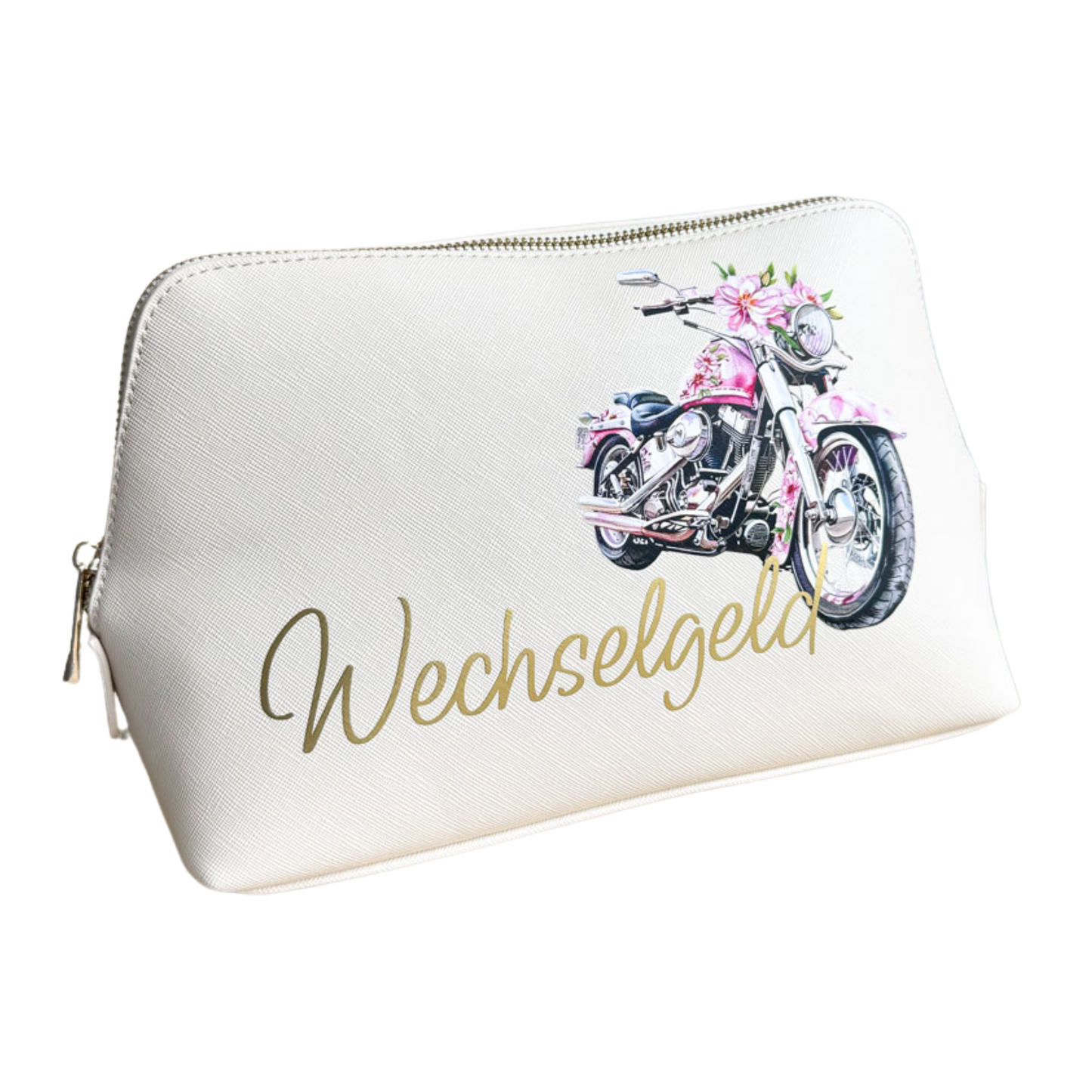 breite Geldtasche | Leder | "Rosa Harley"