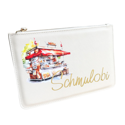 schmale Geldtasche | Leder | "Imbiss"