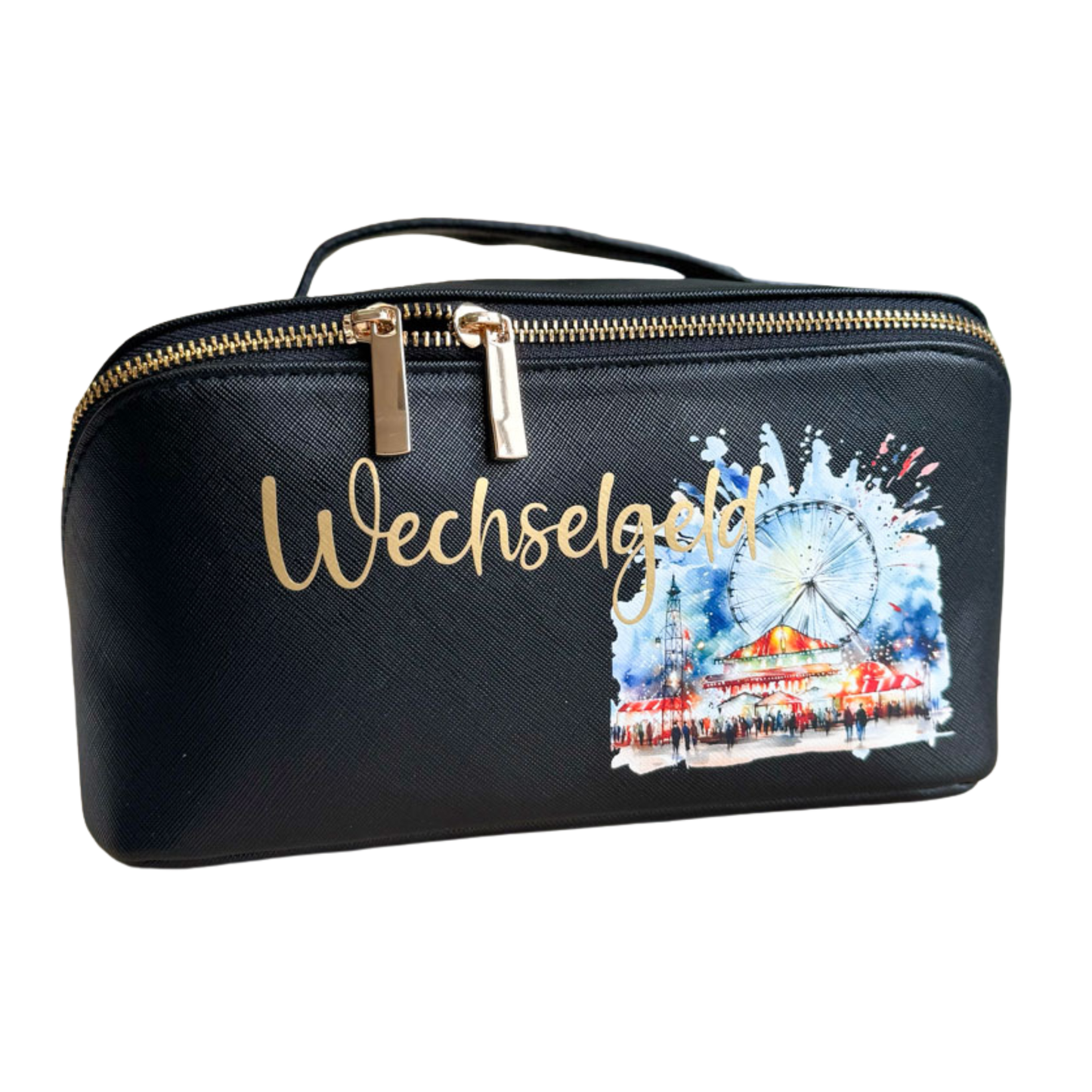 Wechselgeldtasche | Leder | "Feuerwerk"