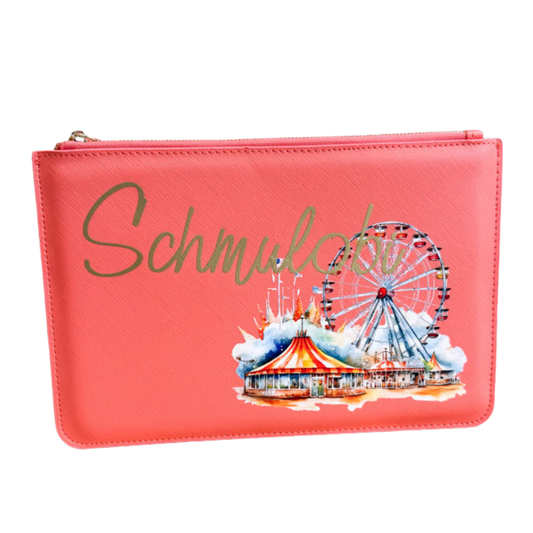 schmale Geldtasche | Leder | "Festplatz"