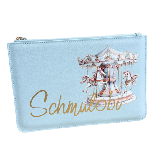 schmale Geldtasche | Leder | "Karussell"