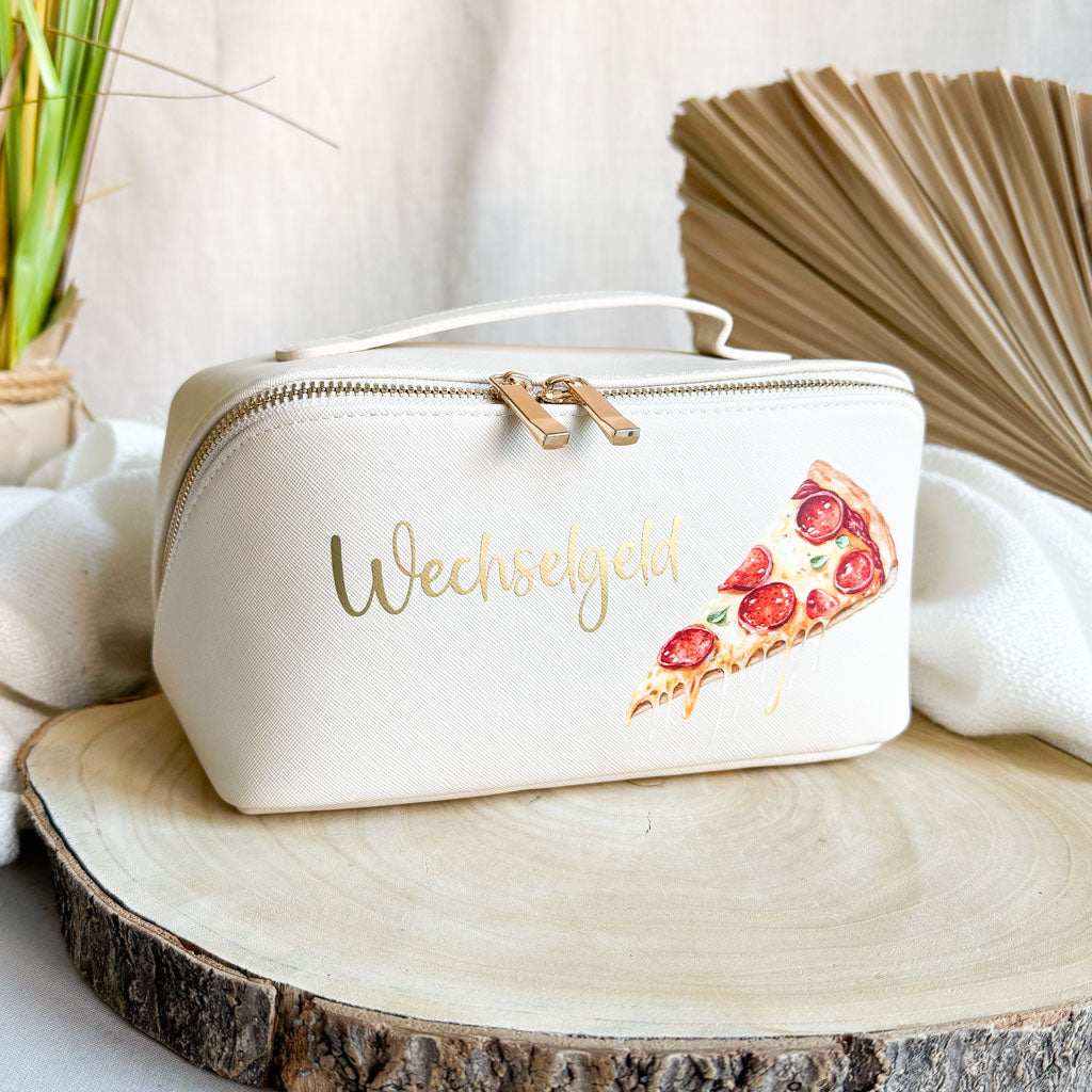 Wechselgeldtasche | Leder | "Pizza"