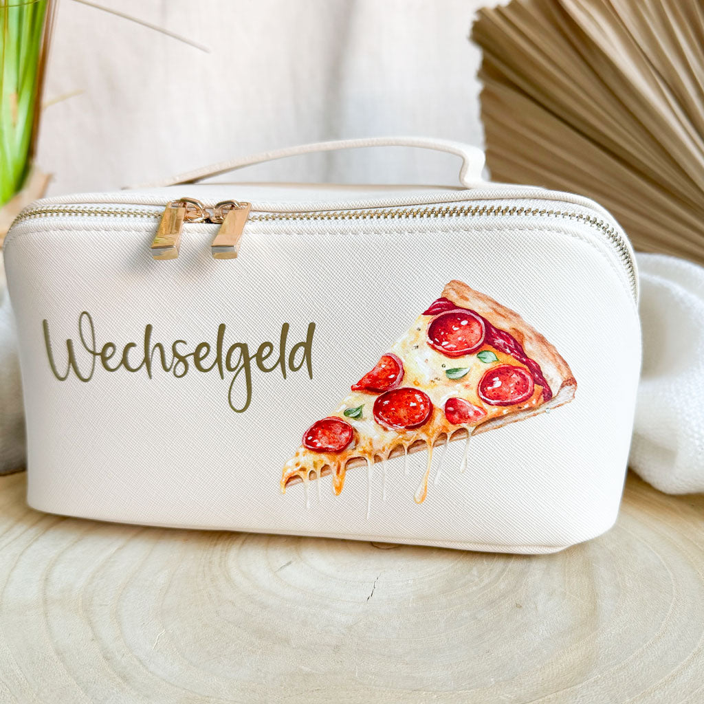 Wechselgeldtasche | Leder | "Pizza"