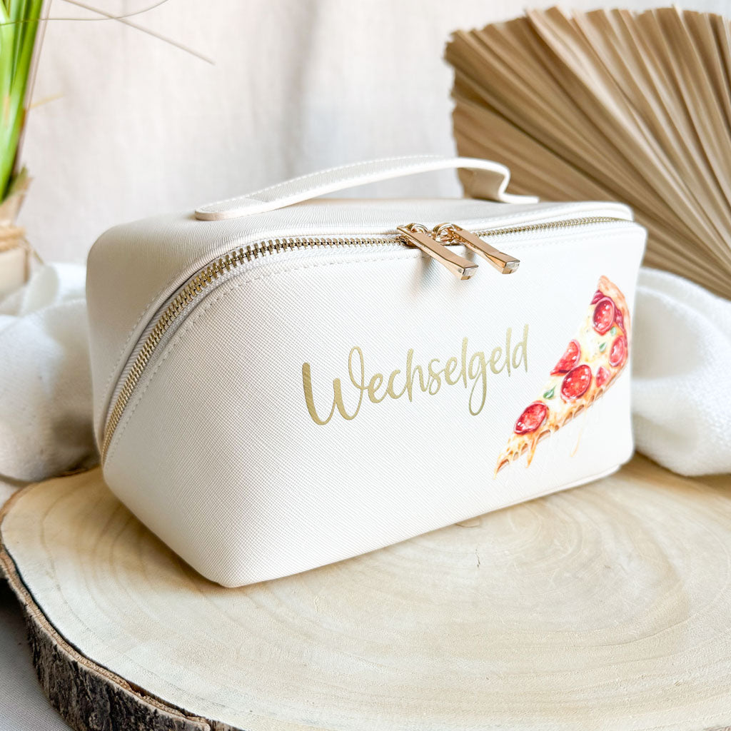 Wechselgeldtasche | Leder | "Pizza"