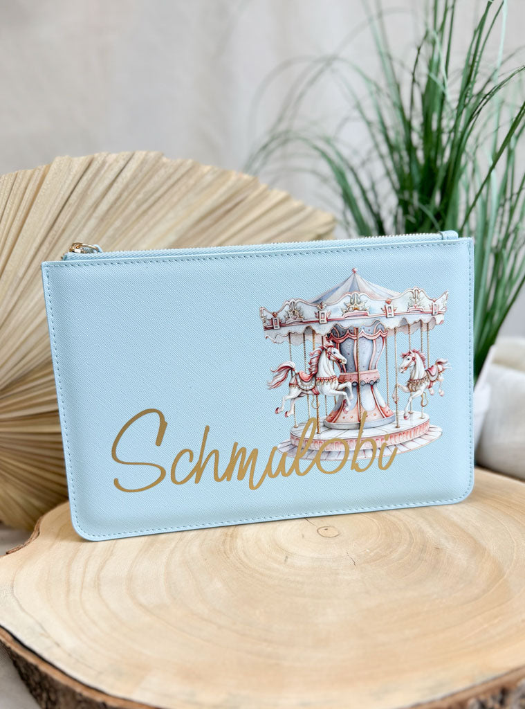 schmale Geldtasche | Leder | "Karussell"