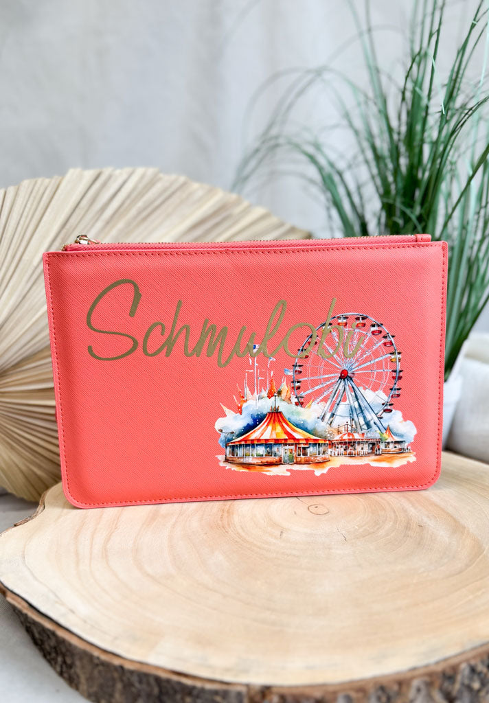 schmale Geldtasche | Leder | "Festplatz"
