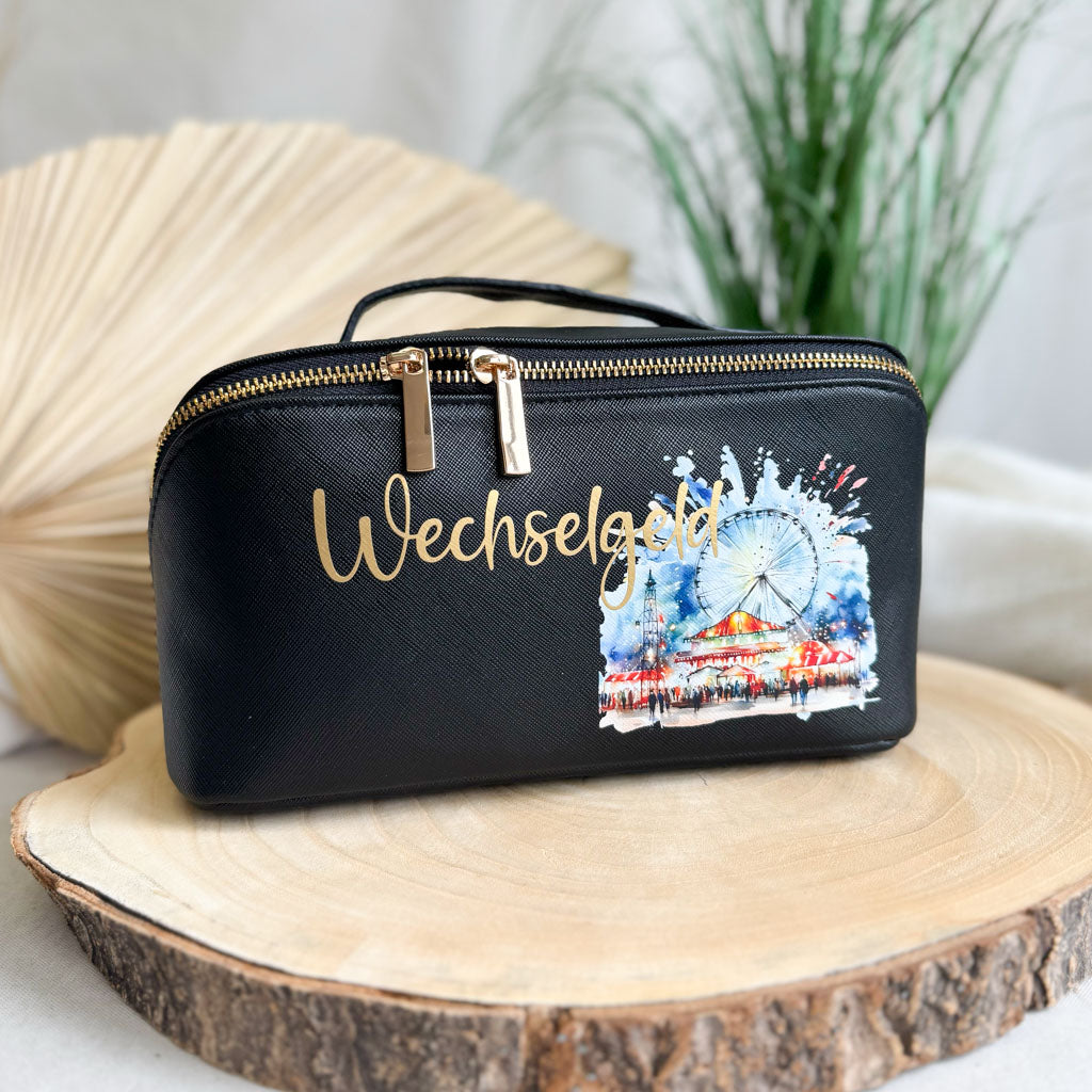Wechselgeldtasche | Leder | "Feuerwerk"