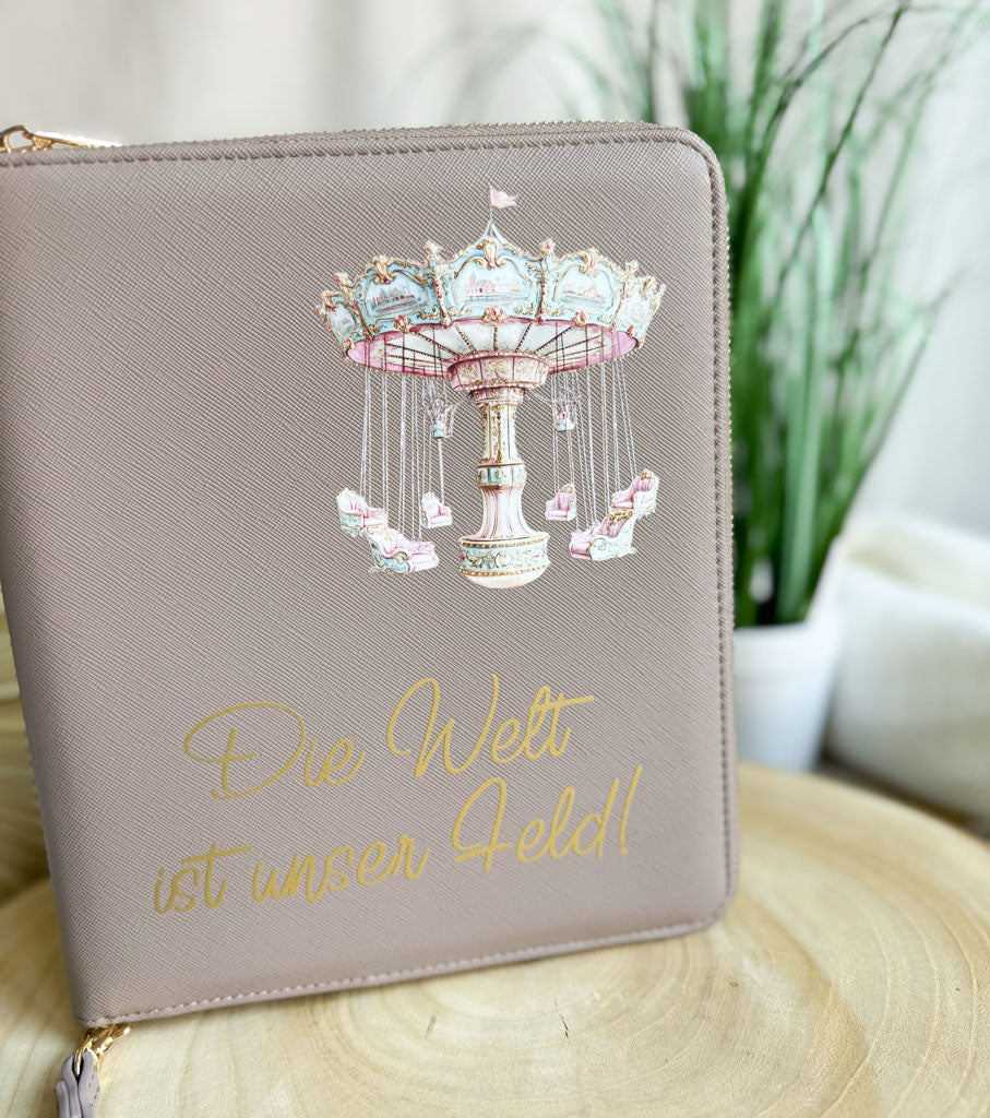 Familienorganizer | Leder | "Kettenkarussell"