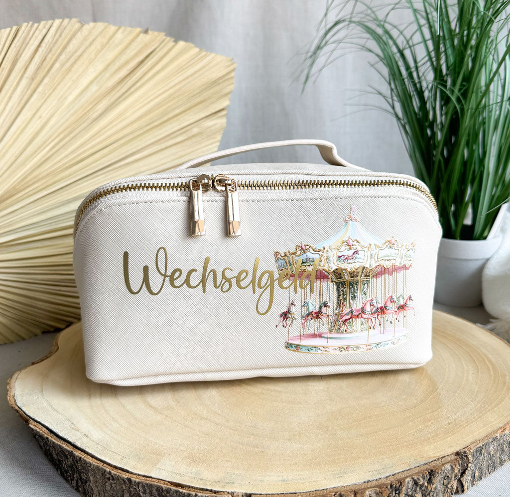 Wechselgeldtasche | Leder | "Pferdekarussell"