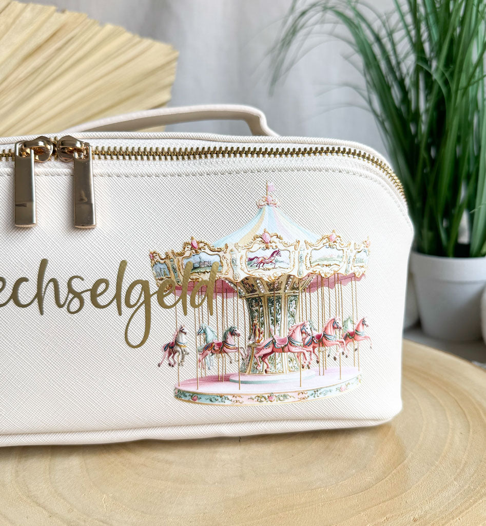 Wechselgeldtasche | Leder | "Pferdekarussell"