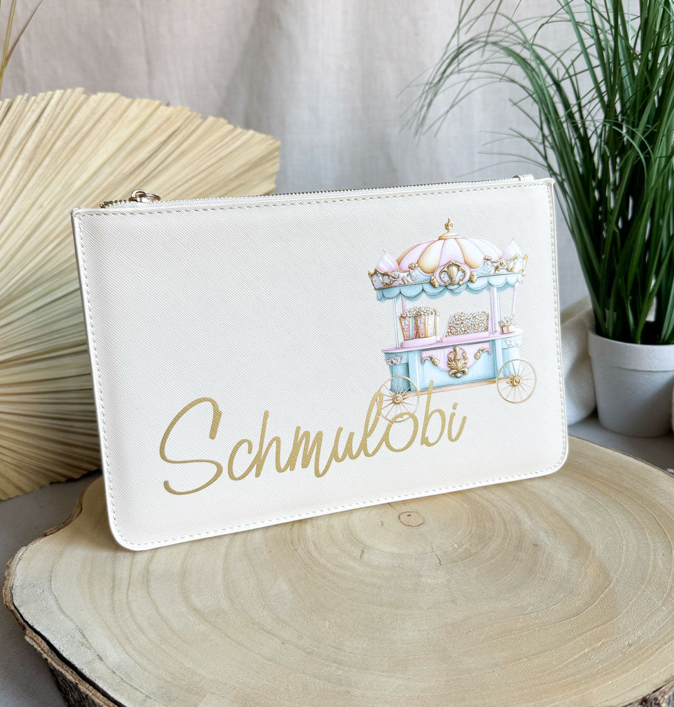 schmale Geldtasche | Leder | "Popcorn"