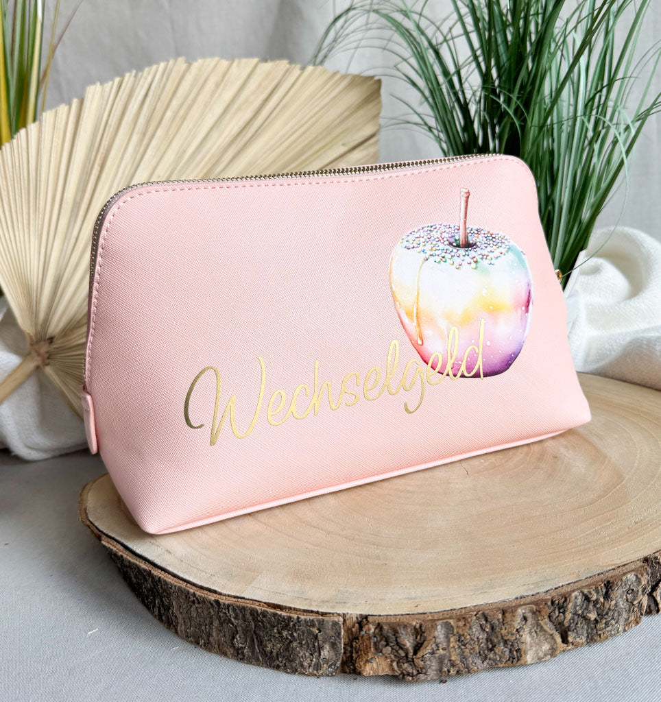 breite Geldtasche | Leder | "Liebesapfel"