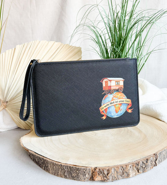 schmale Geldtasche | Leder | "weite Weld"