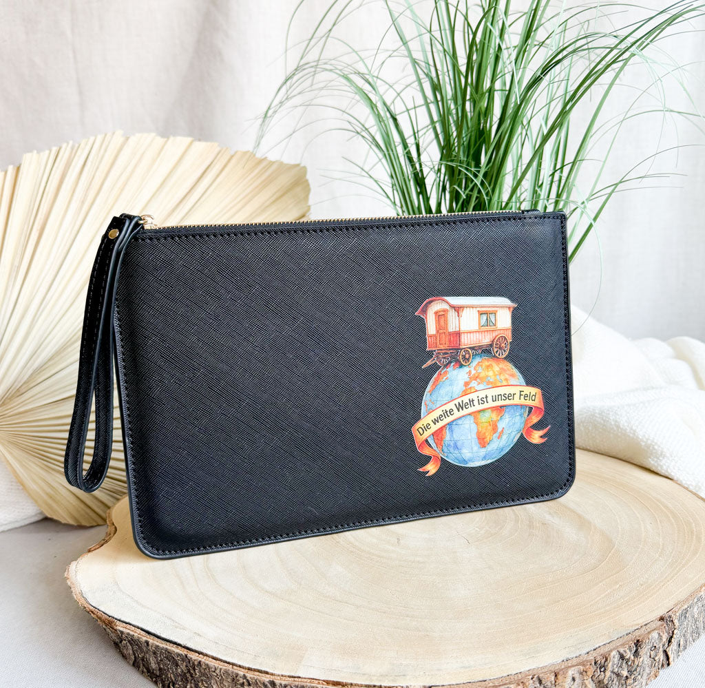 schmale Geldtasche | Leder | "weite Weld"