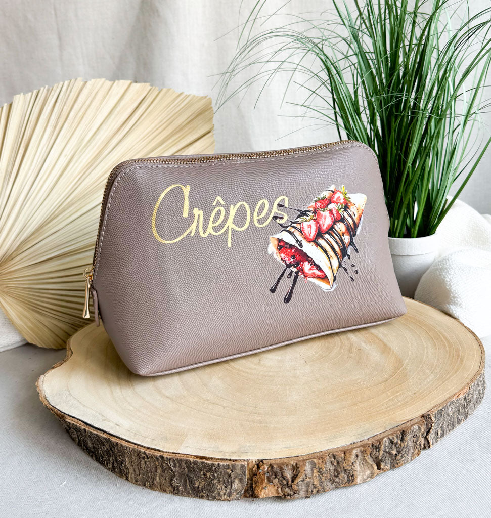 breite Geldtasche | Leder | "Crêpes"