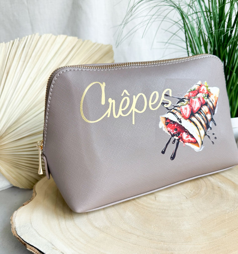 breite Geldtasche | Leder | "Crêpes"
