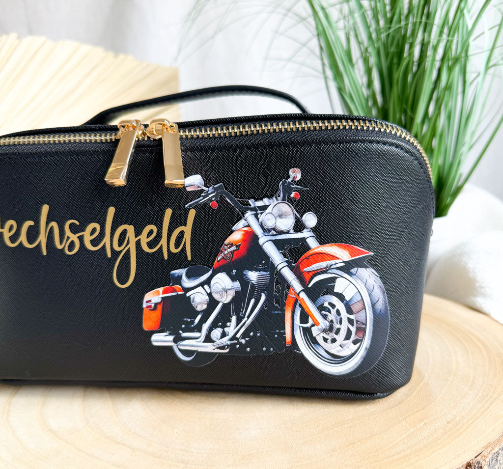 Wechselgeldtasche | Leder | "Harley"
