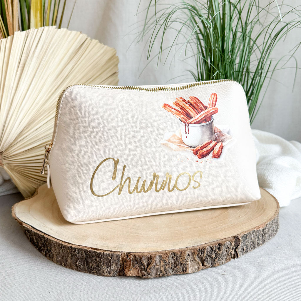 breite Geldtasche | Leder | "Churros"