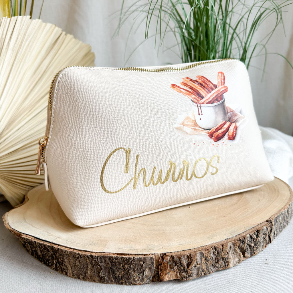 breite Geldtasche | Leder | "Churros"