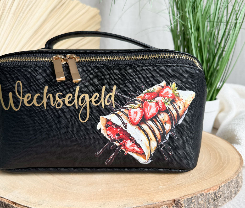 Wechselgeldtasche | Leder | "Crêpes"